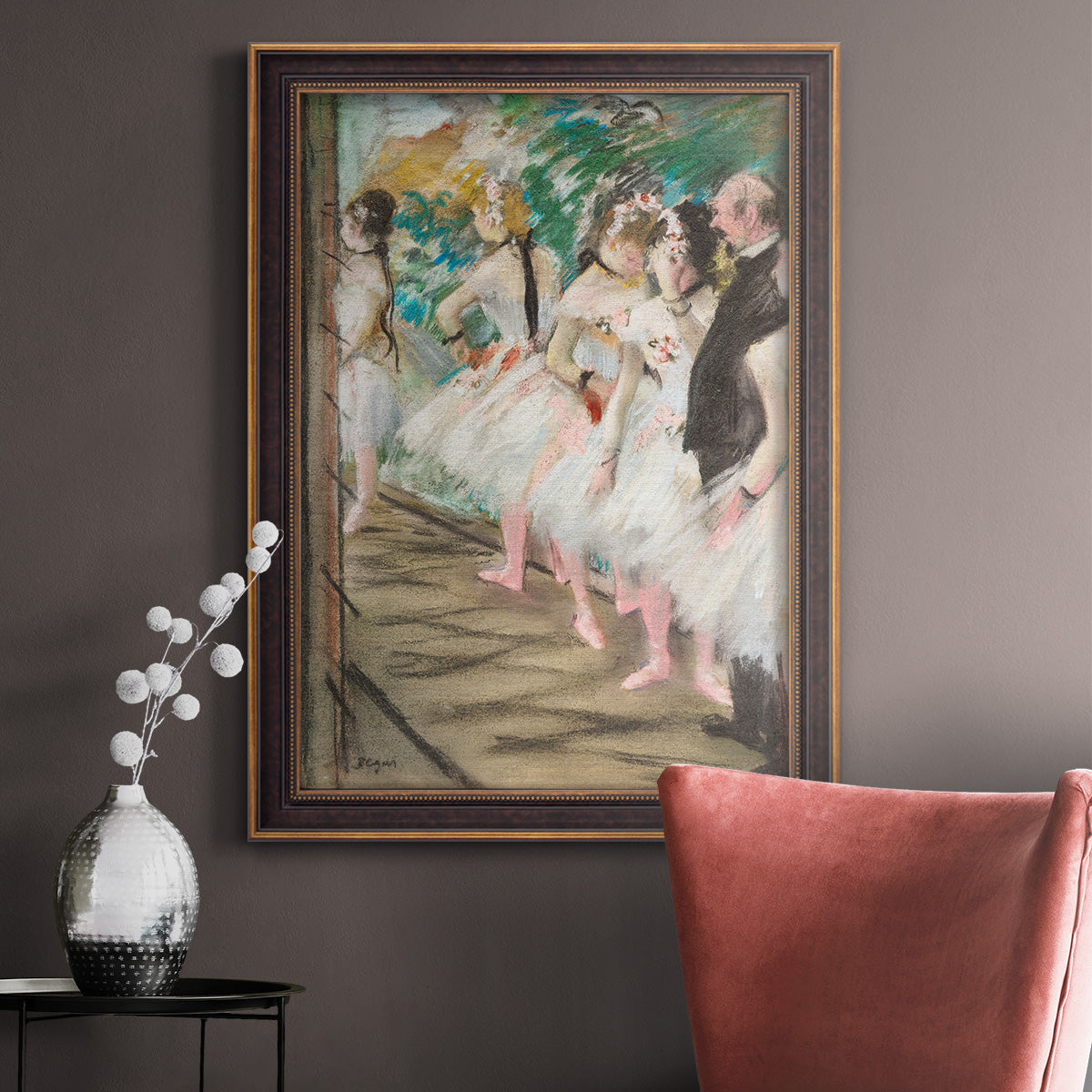 The Ballet, 1880 - Ornate Framed Canvas Print