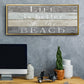 Life Better Beach - Floater Framed Canvas Print