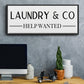 Help Wanted - Floater Framed Canvas Print