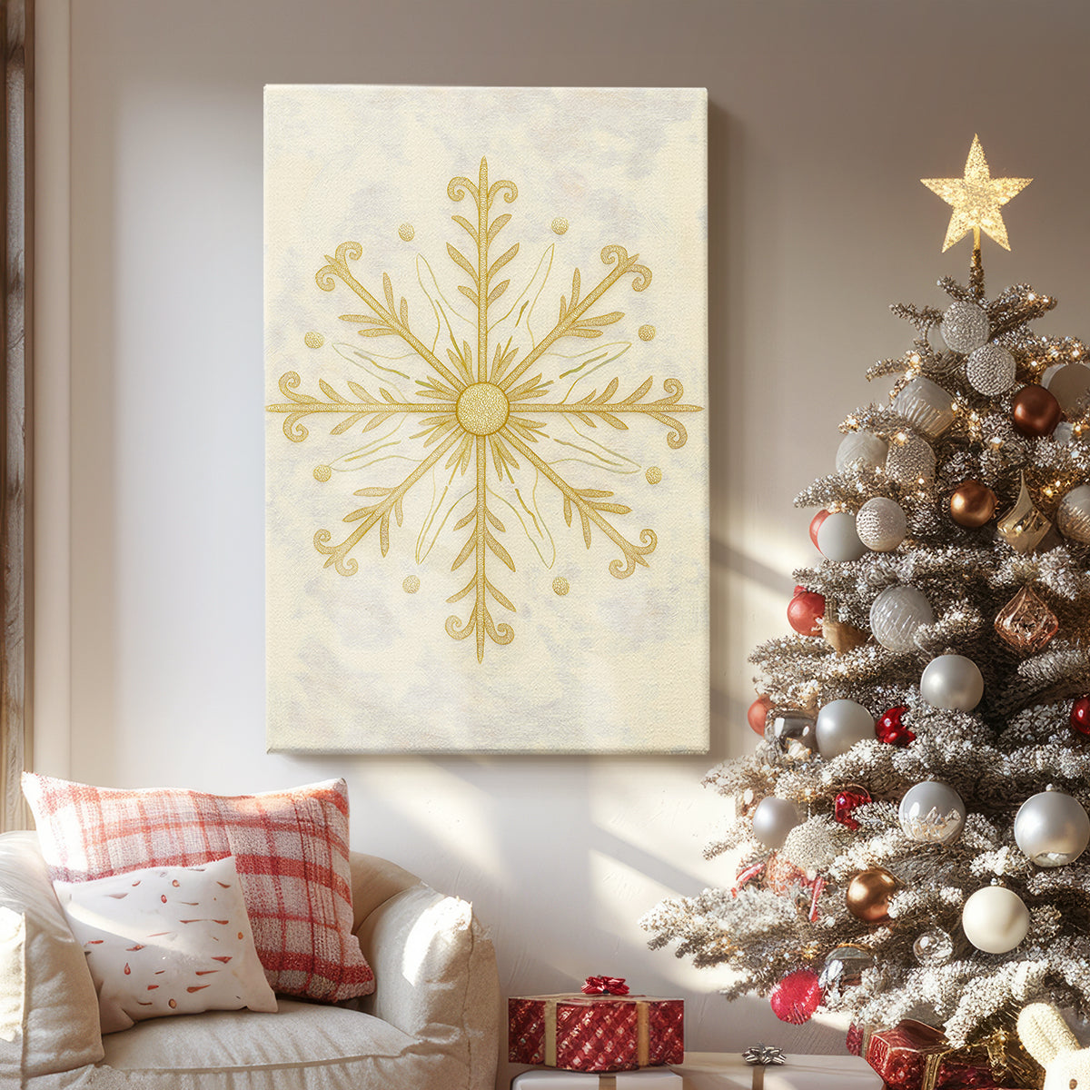 Gilded Star Village - Canvas Art Print