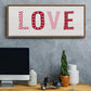Patterned Love - Floater Framed Canvas Print