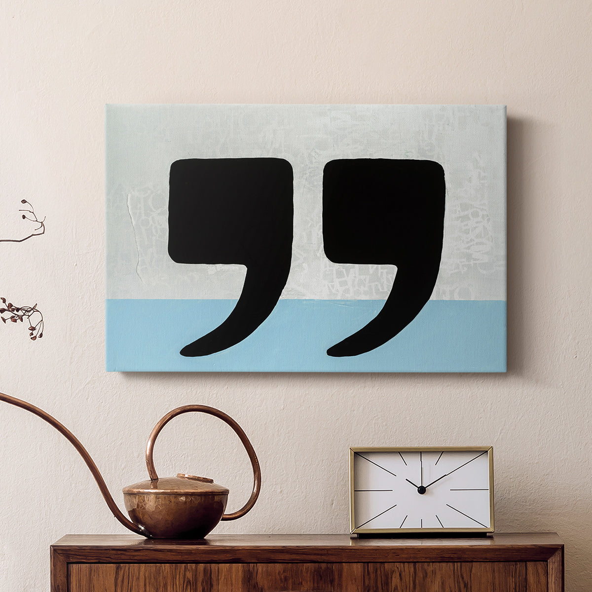 He Said She Said - Canvas Art Print