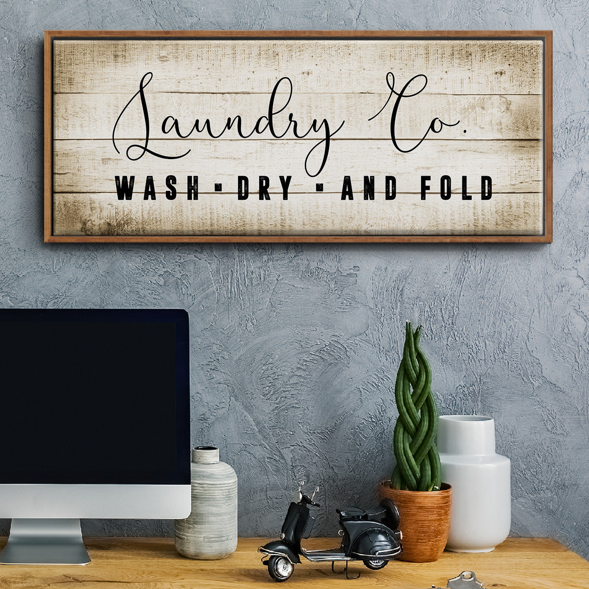 Laundry Co. - Floater Framed Canvas Print