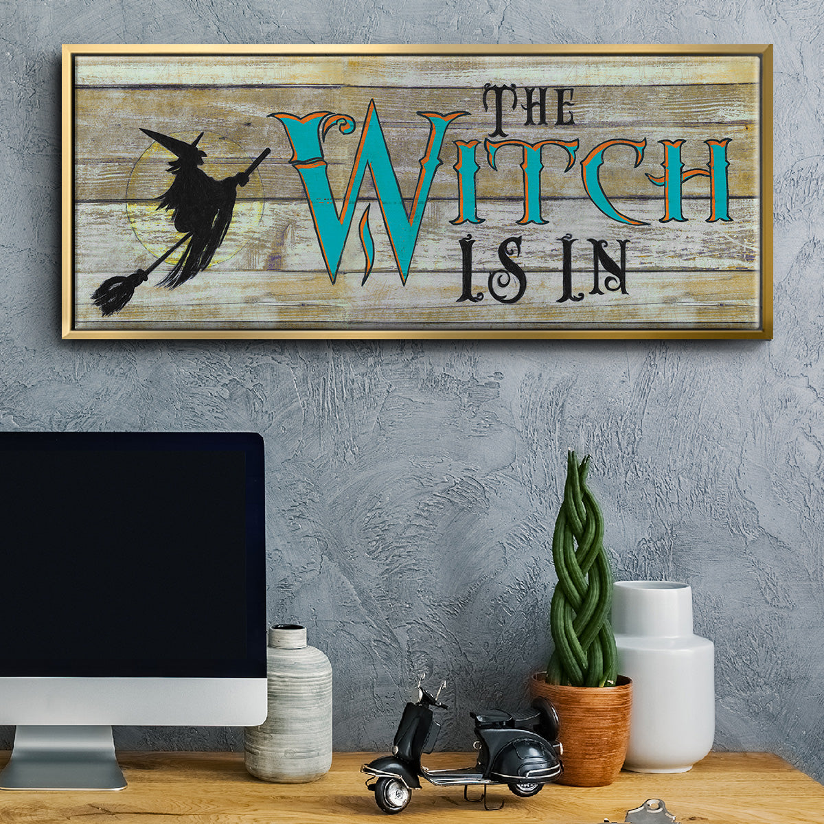 The Witch is in - Floater Framed Canvas Print