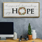Joy Hope and Peace - Floater Framed Canvas Print