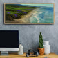 Montara Beach - Floater Framed Canvas Print