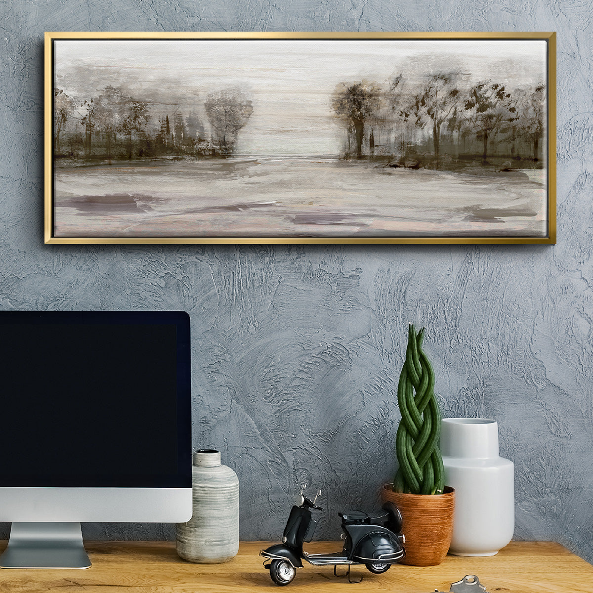 Near Graham Mountain - Floater Framed Canvas Print