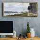 The Promenade at Argenteuil, 1872 - Floater Framed Canvas Print