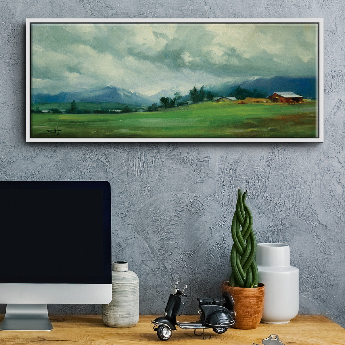 Wallowa Valley - Floater Framed Canvas Print