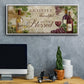 Grateful Wine - Floater Framed Canvas Print