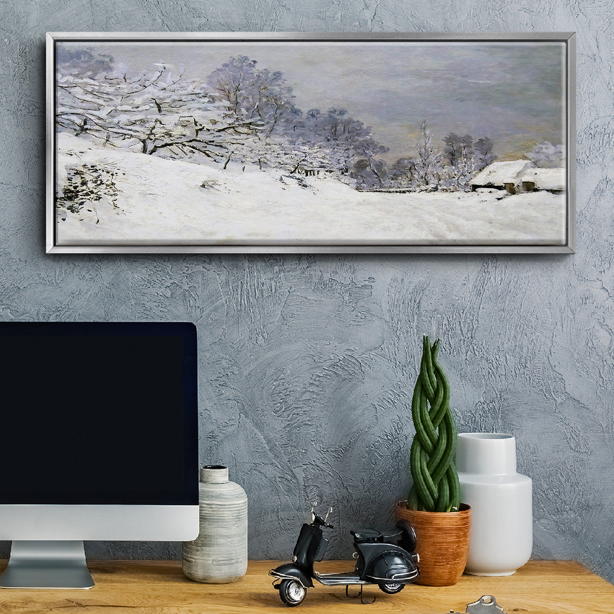 The Road in Front of Saint - Floater Framed Canvas Print