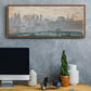 Winter Landscape with Evening Sky, 1870 - Floater Framed Canvas Print