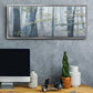 Chalky Misty Autumn Forest View - Floater Framed Canvas Print
