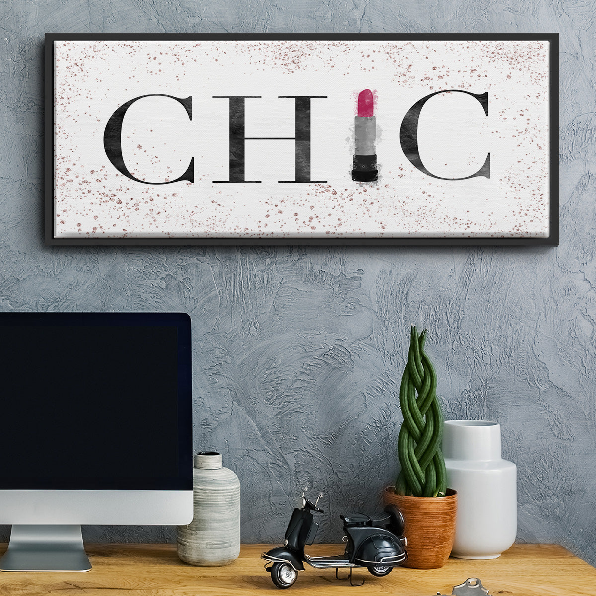 Chic - Floater Framed Canvas Print