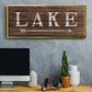 To the Lake - Floater Framed Canvas Print