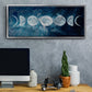 Moon Phases - Floater Framed Canvas Print