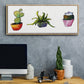 Vibing Succulents I - Floater Framed Canvas Print