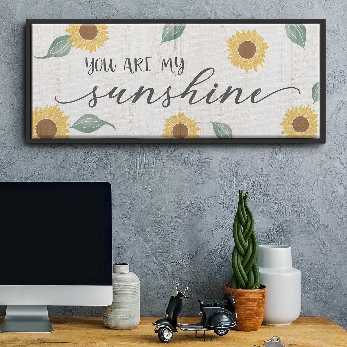You Are My Sunshine - Floater Framed Canvas Print
