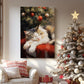 Candlelit Mistletoe Promise - Canvas Art Print