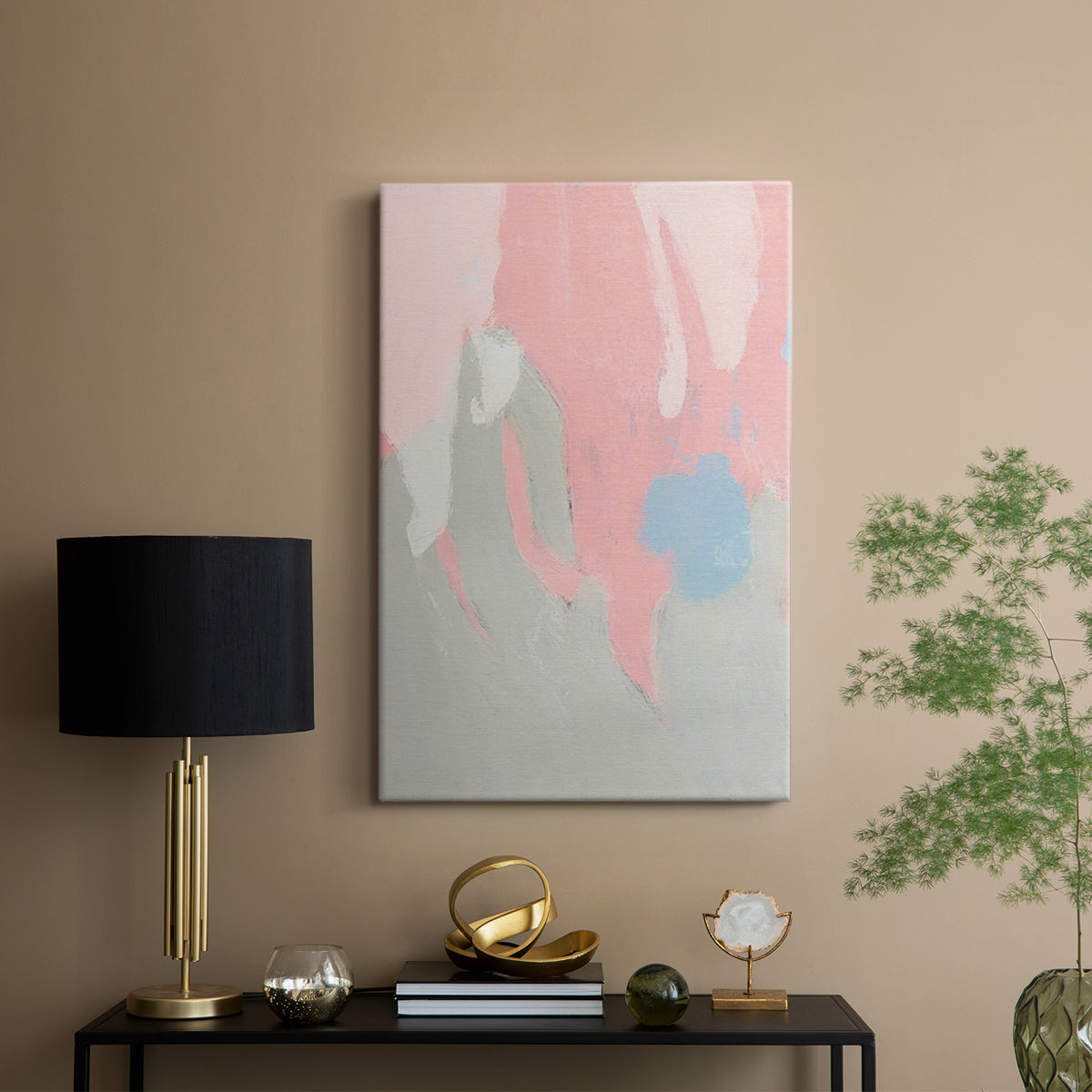 Blushing Abstract I - Canvas Art Print