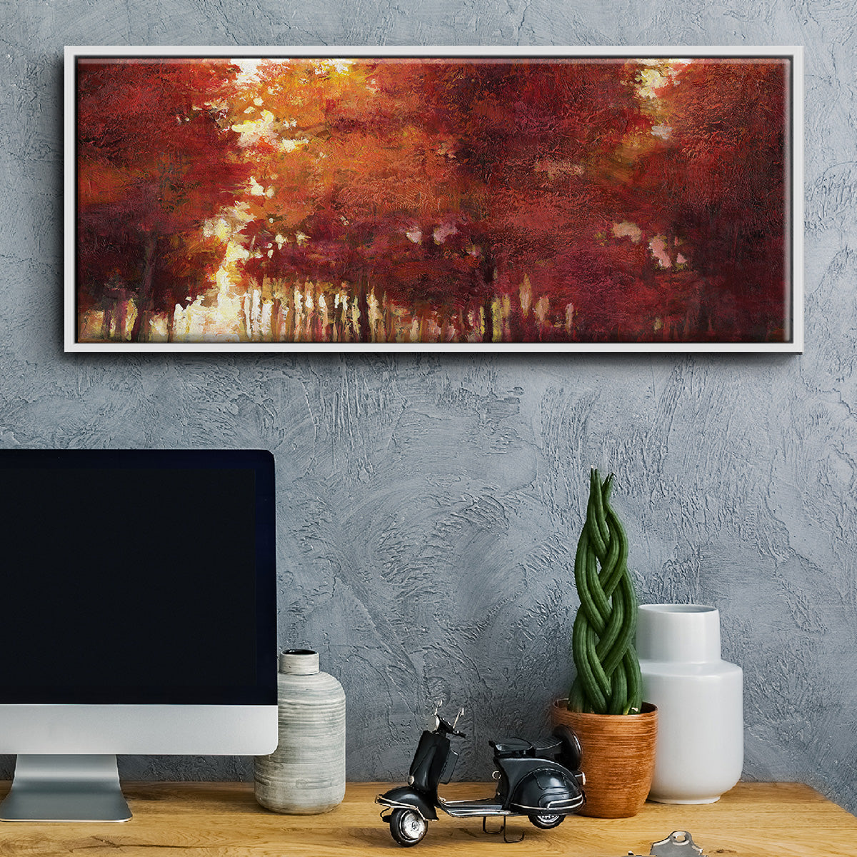 Afternoon Light - Floater Framed Canvas Print