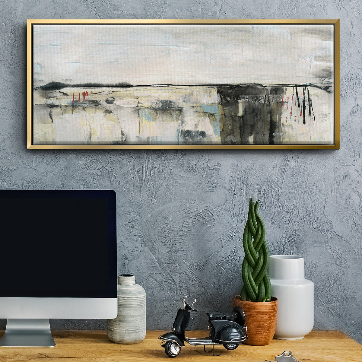 Valley View II - Floater Framed Canvas Print