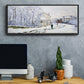 Snow in Argenteuil, 1875 - Floater Framed Canvas Print