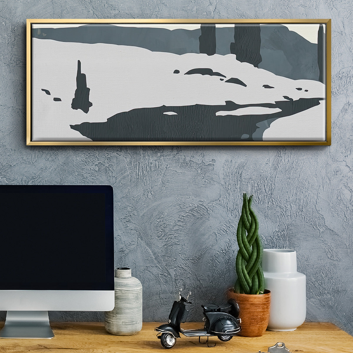 Cutter Island II - Floater Framed Canvas Print