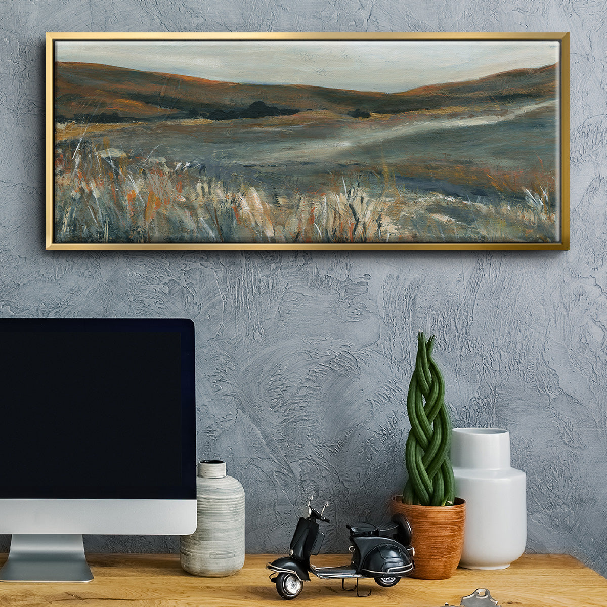 Copper Sunset - Floater Framed Canvas Print