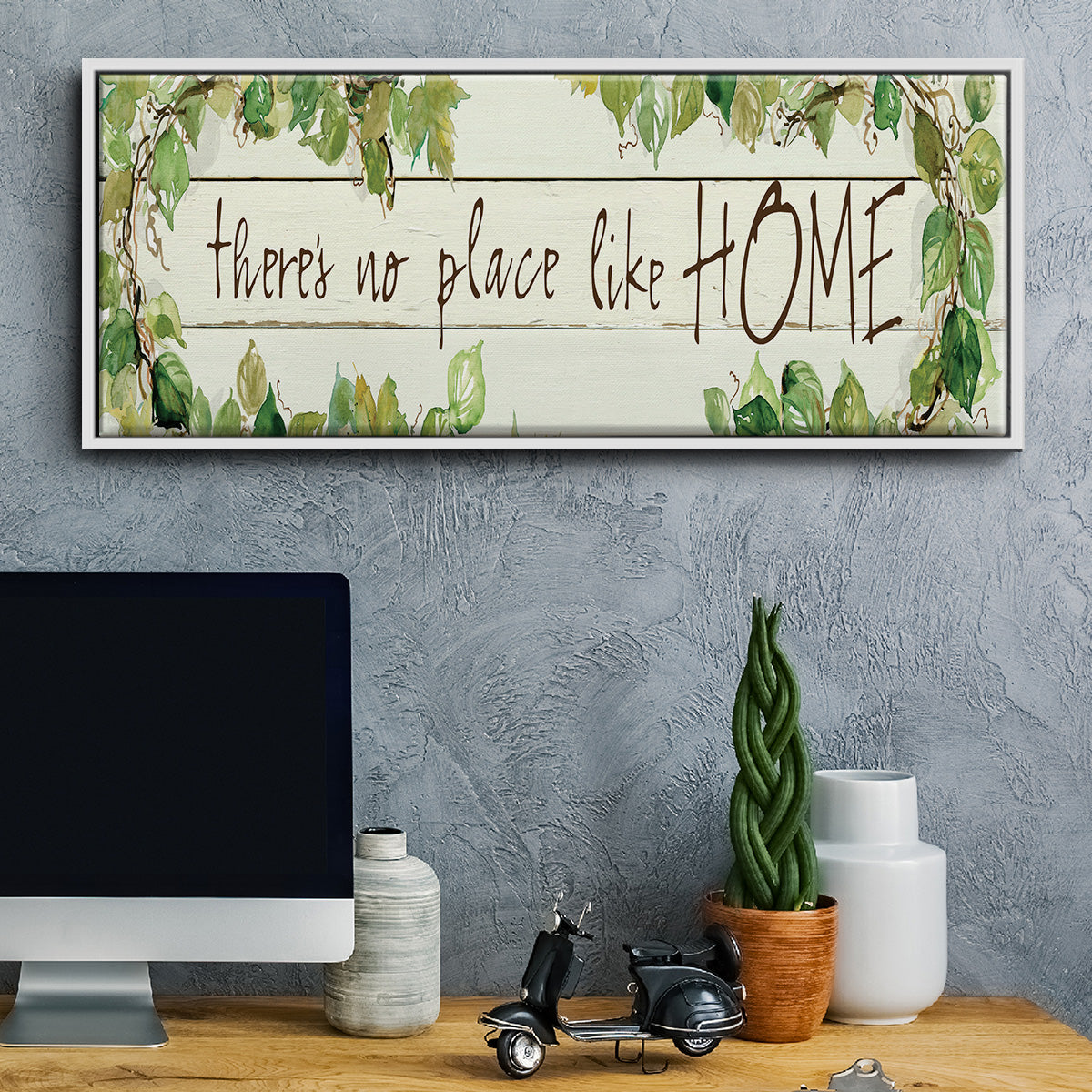 No Place Like Home - Floater Framed Canvas Print