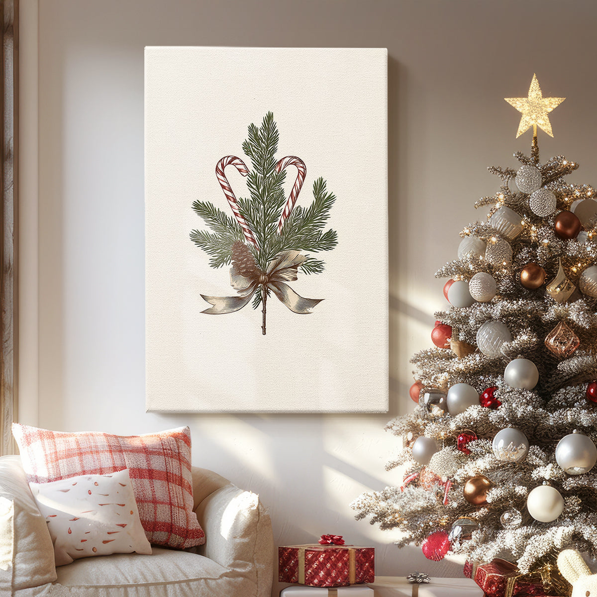 Icicles of Frostlit Promise - Canvas Art Print