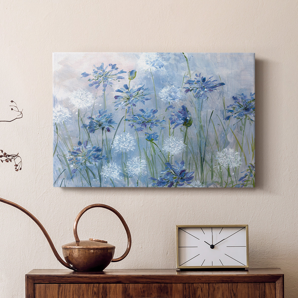 Dandelion and Agapanthus - Canvas Art Print