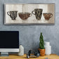 Coffee Skins I - Floater Framed Canvas Print