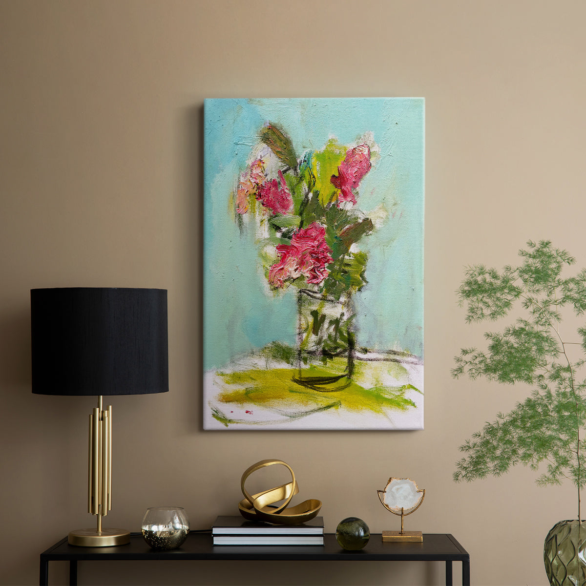 Turquoise Lilly - Canvas Art Print