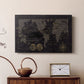 Black Gold Map - Canvas Art Print