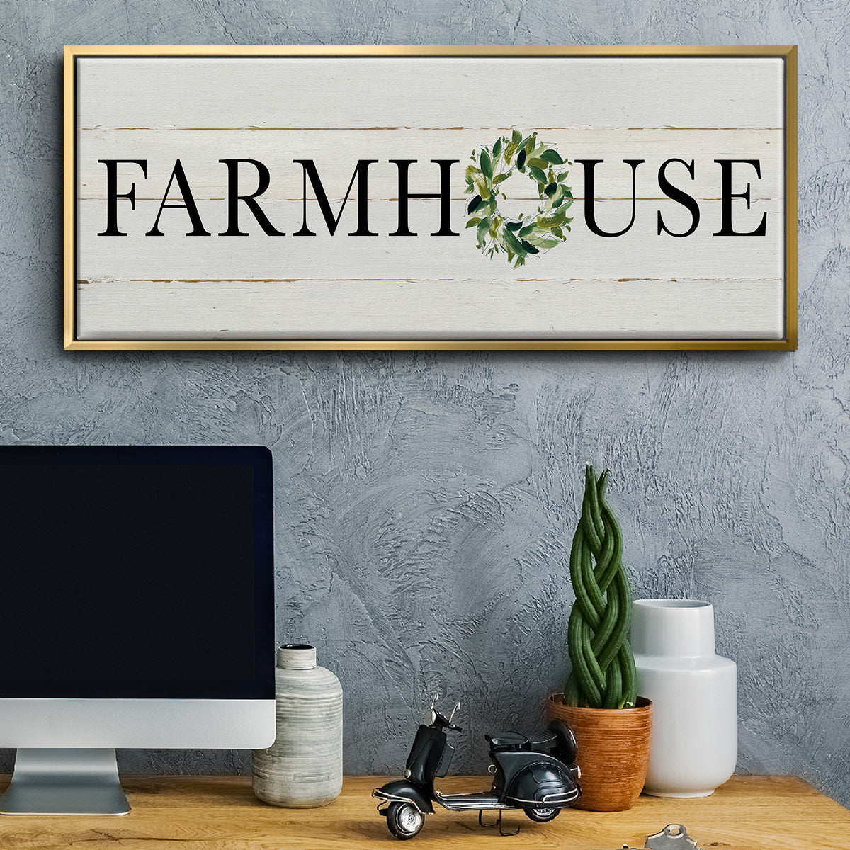 Farmhouse - Floater Framed Canvas Print