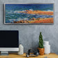 The 'Big Blue' Sea in Antibes, 1888 - Floater Framed Canvas Print