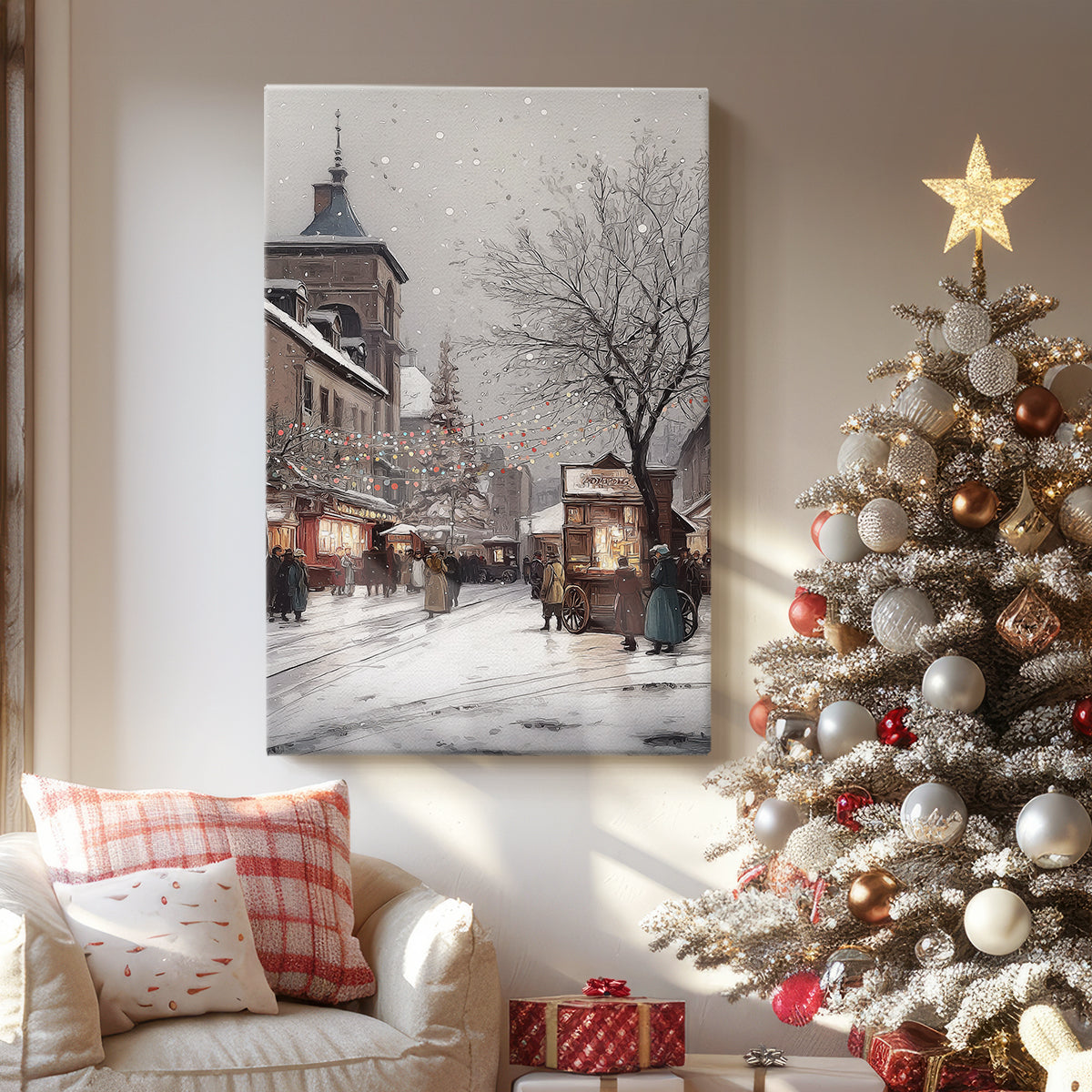 Soft Linen Promise - Canvas Art Print