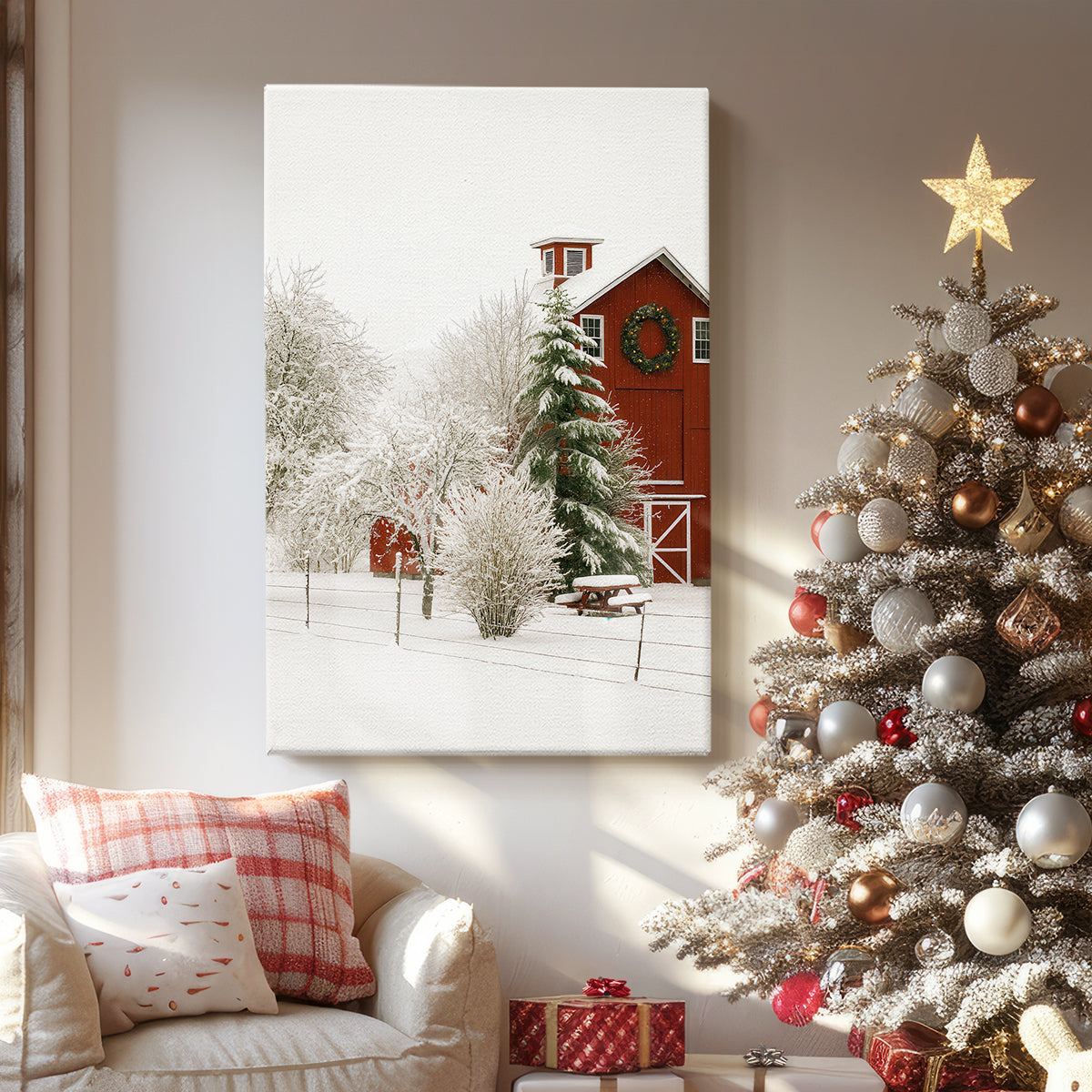 Frostlit Serenade - Canvas Art Print