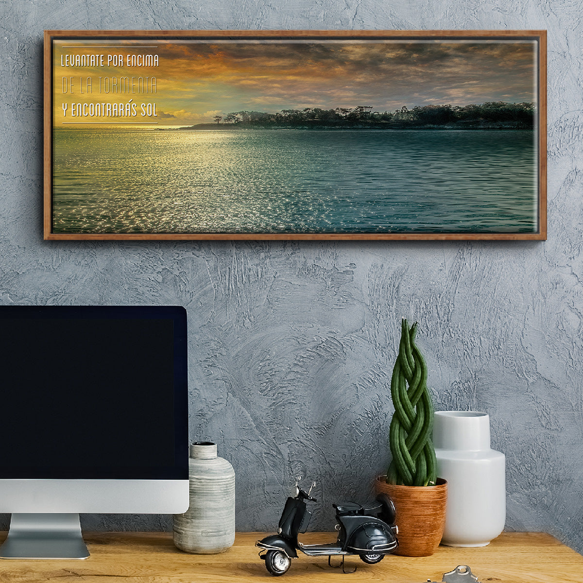Encontraras - Floater Framed Canvas Print