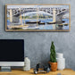 The Bridge Over the Seine, 1874 - Floater Framed Canvas Print