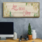 Love Grows Here - Floater Framed Canvas Print