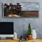 The Road and the House - Floater Framed Canvas Print