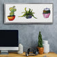 Vibing Succulents I - Floater Framed Canvas Print