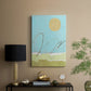 Green and Gold Pieced Landscape II - Canvas Art Print