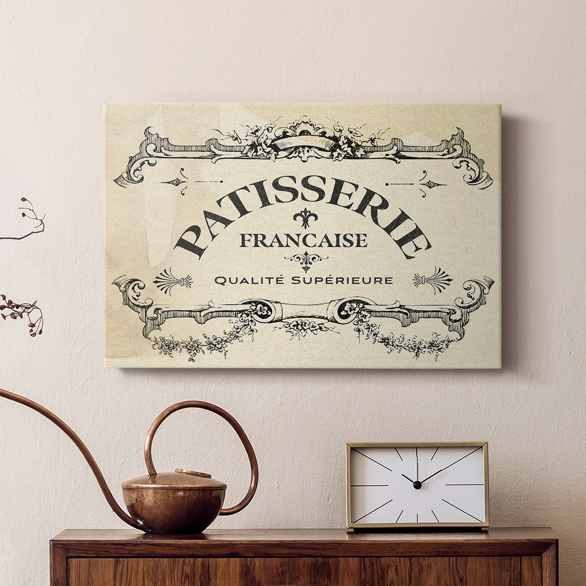 Antique French Label I - Canvas Art Print