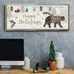Woodland Christmas Collection D - Floater Framed Canvas Print