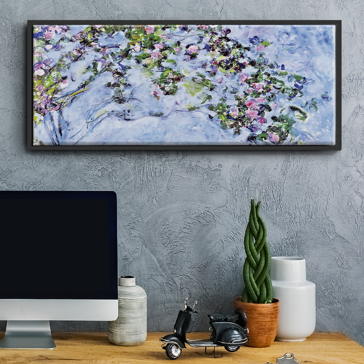 The Rose Bush, 1925 - Floater Framed Canvas Print