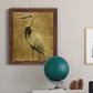 Gold Crane at Dusk II - Premium Canvas Framed in Barnwood - Ready to Hang