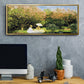The Garden, 1872 - Floater Framed Canvas Print